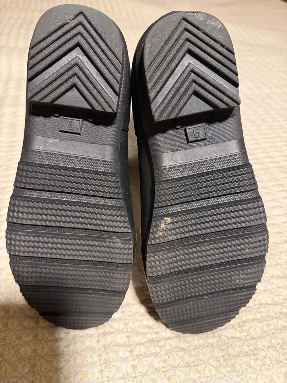 Women Nomad Black  Rain & Snow Boots with Light Gray Laces